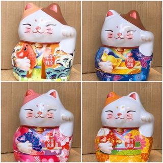 Kẹo socola mèo vẫy tay chiêu tài hộp thiếc nhiều vị, Mèo thần tài vẫy tay hút tài lộc hộp thiếc quà tặng Tết rất lịch sự