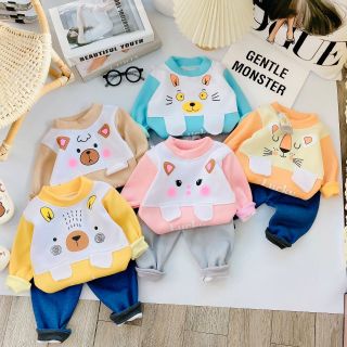 Bộ nỉ bông bé siêu cưng giá sỉ