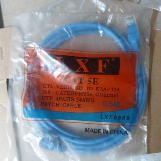Dây mạng dài 1,5M đúc sẵn 2 đầu Rj45 CAT 5E chính hãng mới
