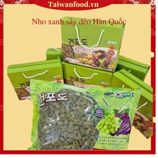 Nho khô hàn quốc/ Nho xanh sấy hàn quốc đóng hộp - Hộp quà tặng, quà biếu tết