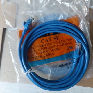 Dây mạng dài 3M đúc sẵn 2 đầu Rj45 CAT 5E chính hãng mới