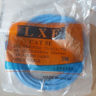 Dây mạng dài 3M đúc sẵn 2 đầu Rj45 CAT 5E chính hãng mới