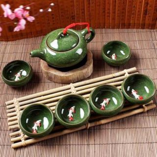 BỘ BÌNH TRÀ CÁ KOI CỰC ĐẸP