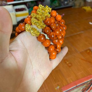 Vòng gỗ huyết long mix tỳ hưu giá rẻ