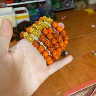 Vòng gỗ huyết long mix tỳ hưu giá rẻ