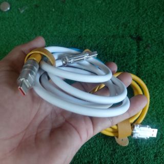 Cáp sạc nhanh 100W dây silicon to tròn siêu bền nhiều màu sắc sáng đẹp có đầu USB ra TYPE C Lightning Micro