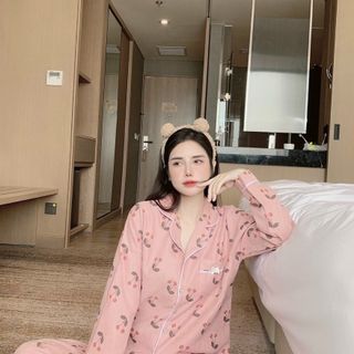 Đồ Bộ Mặc Nhà Vải Nhung Tăm Bao Ấm Hàng Đẹp