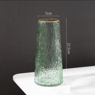 BÌNH HOA LỌ HOA THUỶ TINH VIỀN VÀNG CAO CẤP CẮM HOA TRANG TRÍ NỘI THẤT PHÒNG KHÁCH
