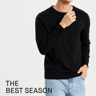 Áo len nam cổ tròn len dệt kim có size M L XL mềm mịn -tronm9- Hà Đinh
