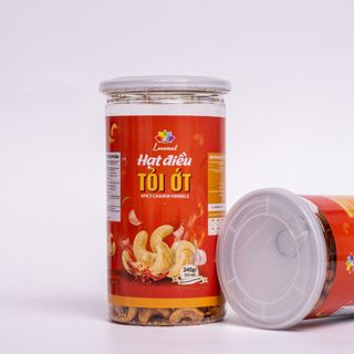 Hạt Điều Tỏi Ớt Hộp 340g Hạt Nguyên Lovenut