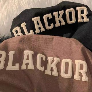 Áo thun tay lỡ form rộng unisex in chữ nổi Blackor