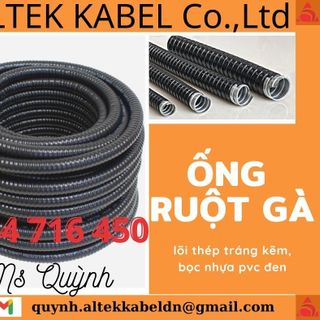 Ống ruột gà bọc nhựa pvc, ống ruột gà luồn dây điện giá sỉ tại Đà Nẵng giá sỉ