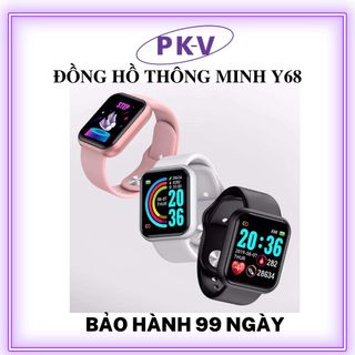 (TUYỂN SỈ VÀ CTV TOÀN QUỐC) Đồng hồ thông minh Y68 thông báo cuộc gọi, tin nhắn giá sỉ