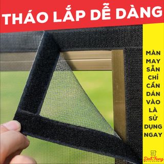 Màn cửa lưới chống côn trùng, chống muỗi loại may sẵn mua về dán lên sử dụng ngay