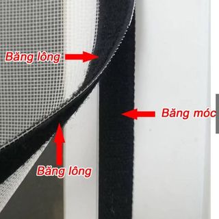 Màn cửa lưới chống côn trùng, chống muỗi loại may sẵn mua về dán lên sử dụng ngay