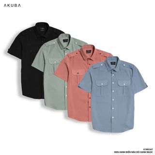 ÁO SƠ MI TAY NGẮN AKUBA 01M0347