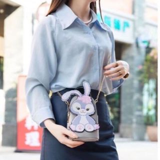 Túi đeo chéo thỏ tím sz to