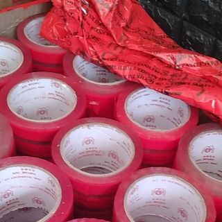 Băng keo chữ dán thùng xốp mút