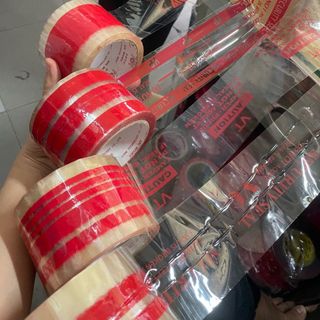 Băng keo chữ dán thùng xốp mút