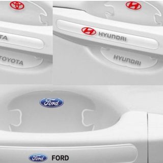 Bộ 8 miếng dán chén cửa cao su bảo vệ tay nắm cửa theo nhiều hãng xe