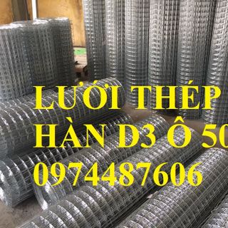 Lưới thép hàn ô vuông mạ kẽm D3 ô 50x50mm. Hàng có sẵn tại Hà Nội giá sỉ