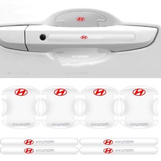 Bộ 8 miếng dán chống xước hõm xe có logo hãng xe