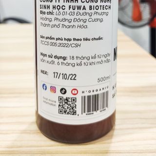 Nước lau sàn Horganic hữu cơ chai 500ml hương sả chanh khử mùi đuổi muỗi kiến diệt nấm mốc an toàn cho bé và người dùng