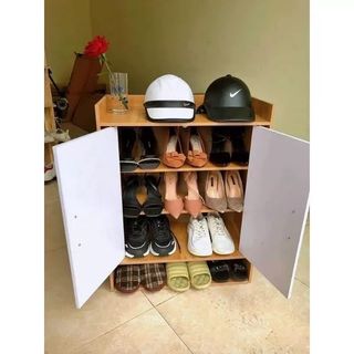 TỦ GIÀY GỖ ĐA NĂNG 2 NGĂN CÁNH TRẮNG
