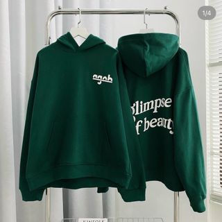 Áo hoodie thun nỉ logo in agob form chuẩn