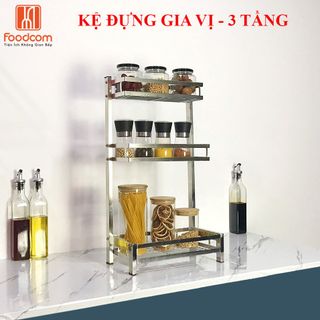 Kệ đựng gia vị đa năng 2 tầng - Foodcom - Made in Việt Nam