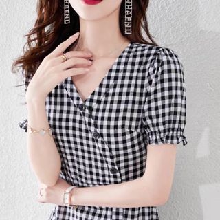 ĐẦM CARO ĐUÔI CÁ NẸP NÚT XÉO – DT1714