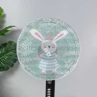 Lưới bọc quạt Hoạt hình an toàn cho bé, Màn trùm máy quạt bảo vệ bé có dây rút - lưới bọc quạt giá sỉ