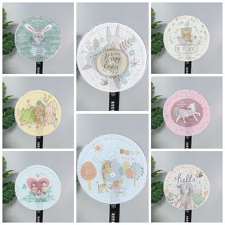Lưới bọc quạt Hoạt hình an toàn cho bé, Màn trùm máy quạt bảo vệ bé có dây rút - lưới bọc quạt giá sỉ