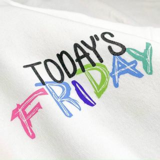 Áo khoác thun nỉ in TODAY IS MY FRIDAY form dưới 65kg