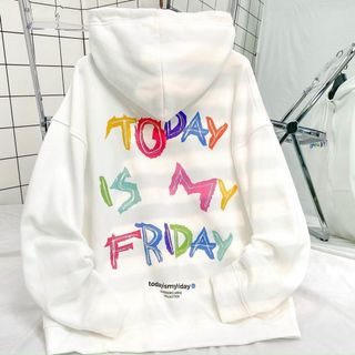 Áo khoác thun nỉ in TODAY IS MY FRIDAY form dưới 65kg