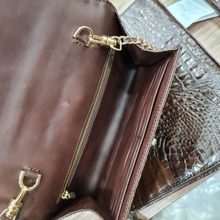 [Mã BMLT100 giảm đến 100K đơn 499K] Túi Đeo Chéo Nơ nữ Da Cá Sấu FADODA FCHW21