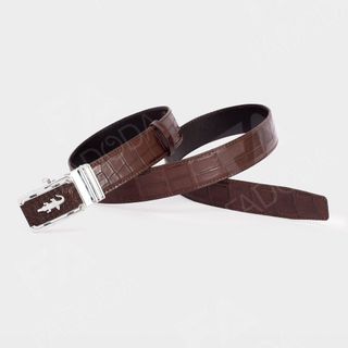 Thắt lưng nam da cá sấu FA DO DA SP-FCB03BN dây liền bản rộng 4.0 cm làm từ vùng da bụng của cá sấu