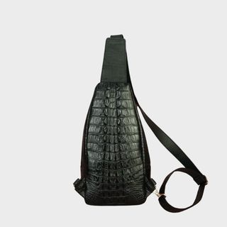 [Mã BMLT100 giảm đến 100K đơn 499K] Túi đeo chéo nam da cá sấu FADODA FCHM07G