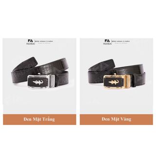 [Mã BMLT100 giảm đến 100K đơn 499K] Thắt lưng da cá sấu FA DO DA SP-FCB04BD dây ghép bản rộng 4.0 cm