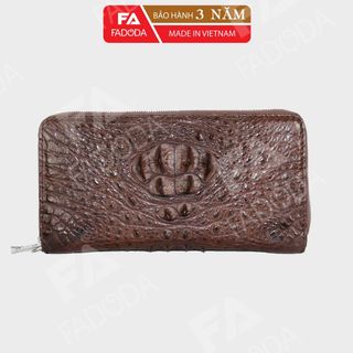 [Mã BMLT100 giảm đến 100K đơn 499K] Ví nữ cầm tay da cá sấu Fadoda sang trọng và đẳng cấp FCW22G