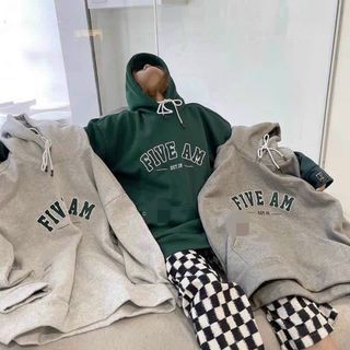 Áo hoodie in logo FIVE AM form dưới 70kg
