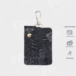 [Mã BMLT35 giảm đến 35K đơn 99K] Móc khóa thời trang nam nữ FADODA FCS04 làm từ da cá sấú