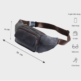[Mã BMLT35 giảm đến 35K đơn 99K] Túi đeo chéo bao tử unisex FADODA TDC4