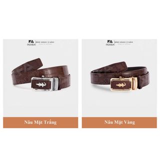 [Mã BMLT100 giảm đến 100K đơn 499K] Thắt lưng cá sấu FA DO DA SP-FCB04BN dây ghép bản rộng 4.0 cm