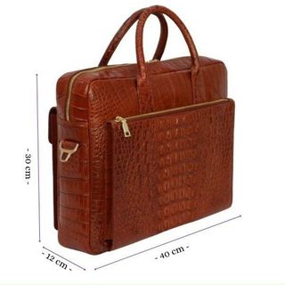 [Mã BMLT100 giảm đến 100K đơn 499K] Cặp da cá sấu FADODA CDCS1 chuyên đựng laptop và tài liệu