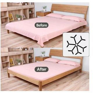 Dây kẹp cố định ga giường 6 chiều chắc chắn, Bộ kẹp drap giường chống xê dịch và giữ phẳng - Kẹp Drap giường giá sỉ