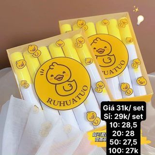 Set 6 Son Kem Lì RUHUATUO Vịt Vàng giá sỉ