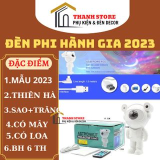 [ MẪU 2023 ] Đèn LED phi hành gia chiếu sao mây trăng mới 2023, có loa bluetooth có nháy , đèn led trang trí phòng,