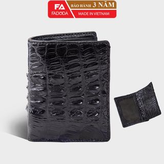 [Mã BMLT100 giảm đến 100K đơn 499K] Ví nam da cá sấu hai mặt FADODA SP-FCW02D Đuôi Cá Sấu