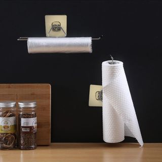 Thanh Inox Dán Tường, giá treo khăn giấy cuộn, Khăn Lau Bếp, giấy vệ sinh, cuộn màng bọc thực phẩm - Kệ treo giấy cuộn dán tường giá sỉ